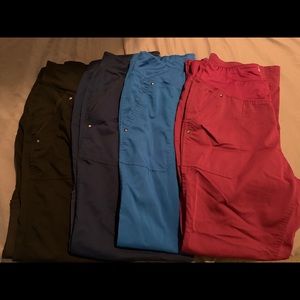 Healing Hands Scrub Pants; Multiple pairs; Size L